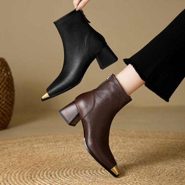 Handcrafted Luxury Leather Shoes for Elegant Women(E5or7A5879)