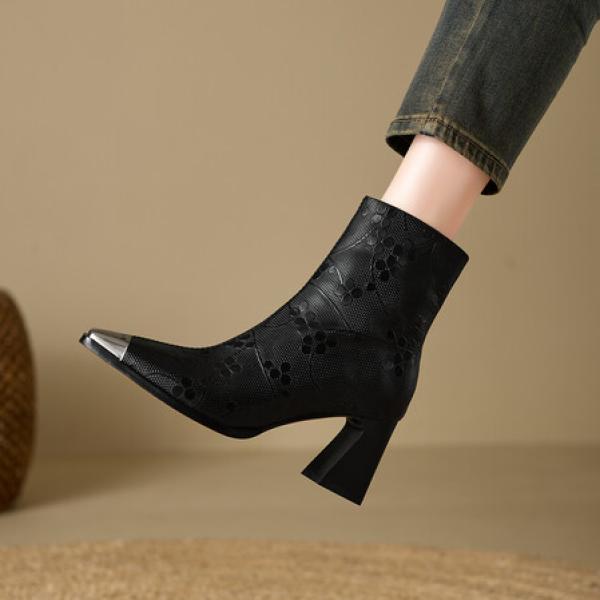 Luxurious Handmade Leather Women’s Shoes with Elegance(E5or7A5850)