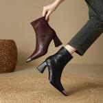Luxurious Handmade Leather Women’s Shoes with Elegance(E5or7A5850)