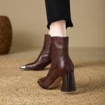 Luxurious Handmade Leather Women’s Shoes with Elegance(E5or7A5850)