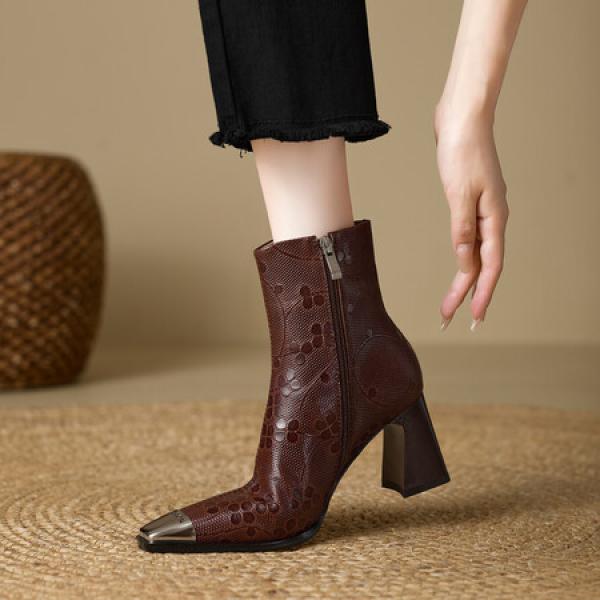 Luxurious Handmade Leather Women’s Shoes with Elegance(E5or7A5850)