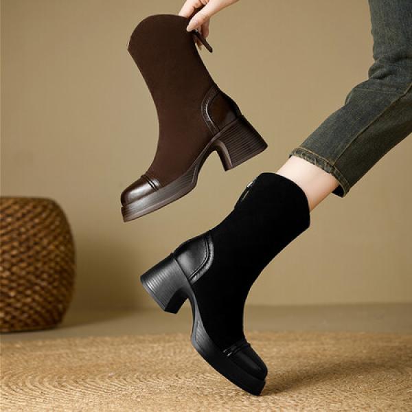 Handcrafted Luxury Leather Women’s Shoes for Elegance(E5or7A689-1)