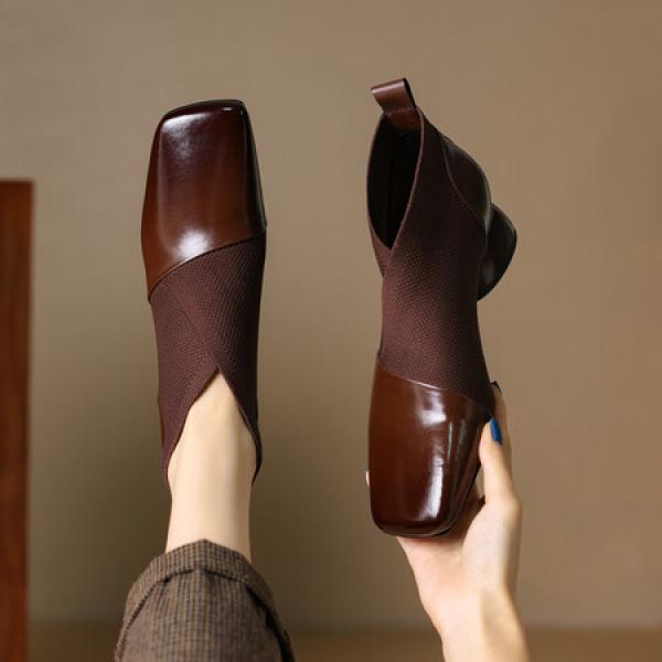 Handcrafted Luxury Leather Women's Shoes: Timeless Elegance(E5or7A5838)