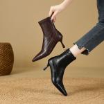 Handcrafted Luxury Leather Women’s Shoes with Elegance(E5or7A5839)
