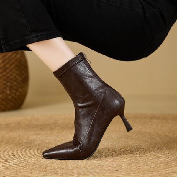 Handcrafted Luxury Leather Women’s Shoes with Elegance(E5or7A5839)