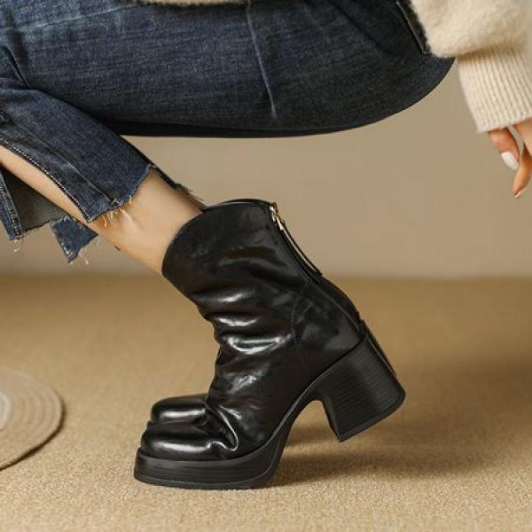 Handcrafted Luxurious Leather Women's Shoes(E5or7682-1)