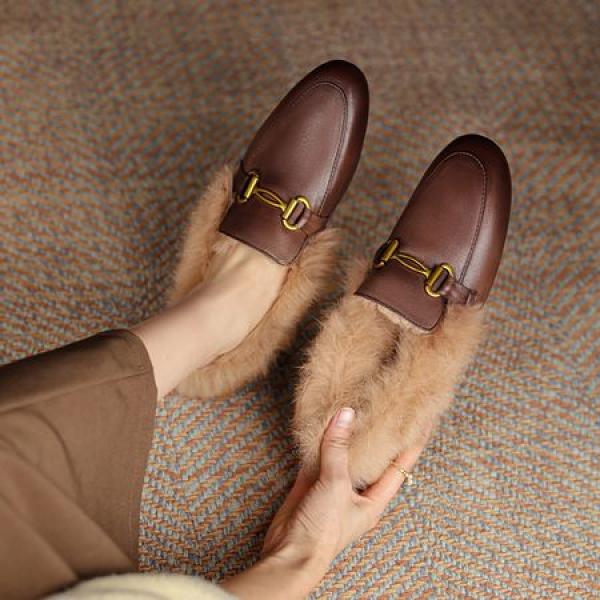 Handcrafted Luxurious Leather Women's Shoes, Exquisite Quality(E5or71186734)