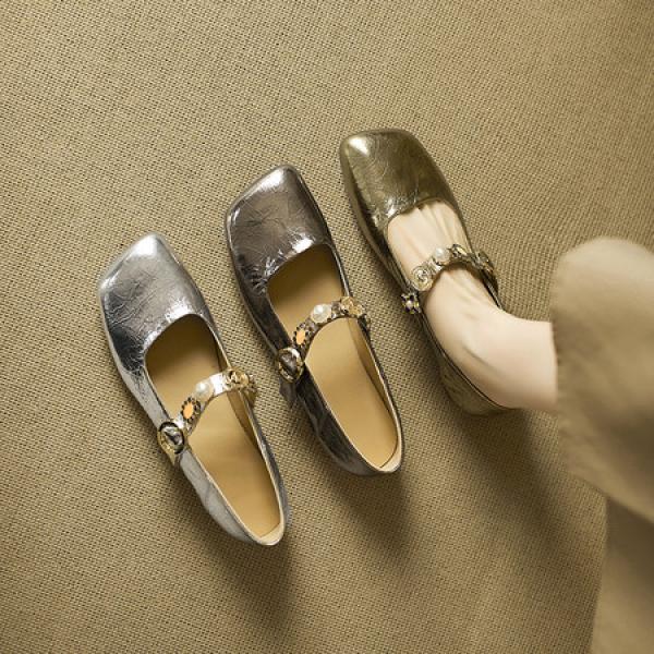 Handcrafted Luxury Leather Women's Shoes - Elegant Craftsmanship(E5or76816)