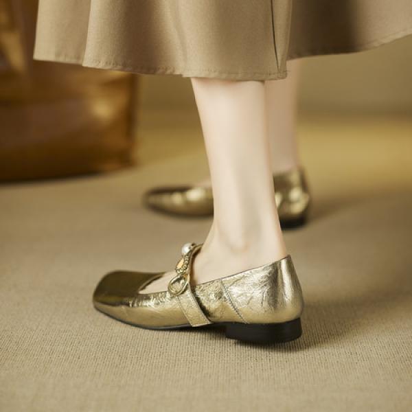 Handcrafted Luxury Leather Women's Shoes - Elegant Craftsmanship(E5or76816)