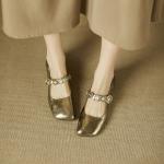 Handcrafted Luxury Leather Women's Shoes - Elegant Craftsmanship(E5or76816)