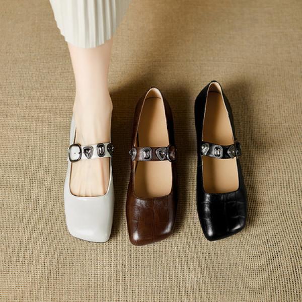 Handcrafted Luxury Leather Women’s Shoes, Elevate Elegance(E5or76803)