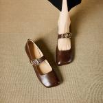 Luxurious Handcrafted Leather Women's Shoes with Elegance(E5or76801)