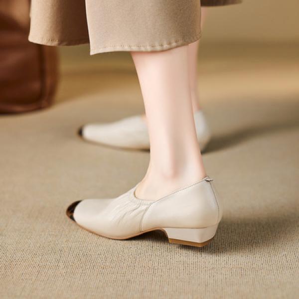 Luxurious Handcrafted Genuine Leather Women's Shoes Elegance(E5or76825)