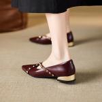 Handcrafted Luxury Leather Women's Shoes - Elegance Redefined(E5or76826)