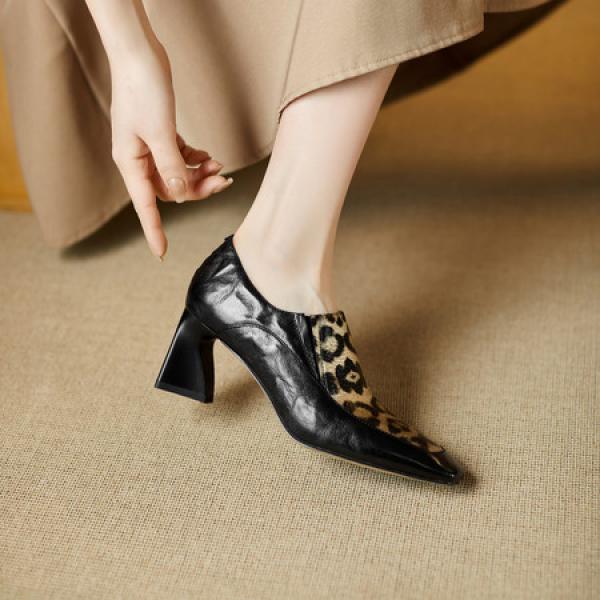 Handcrafted Leather Women’s Shoes, Luxurious Elegance(E5or76831)
