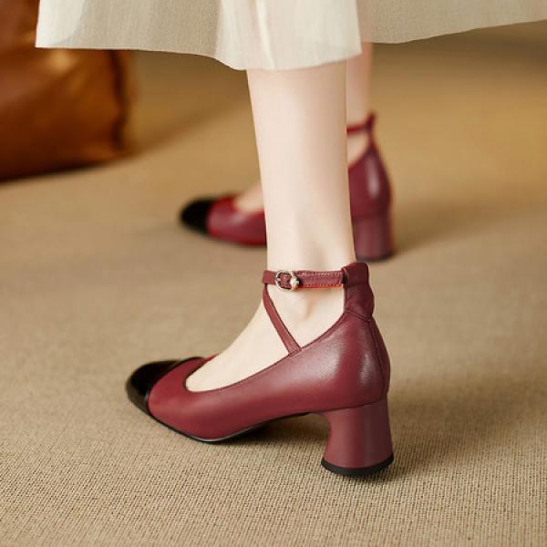 Handcrafted Luxury Leather Women's Shoes - Elegance Redefined(E5or76832)