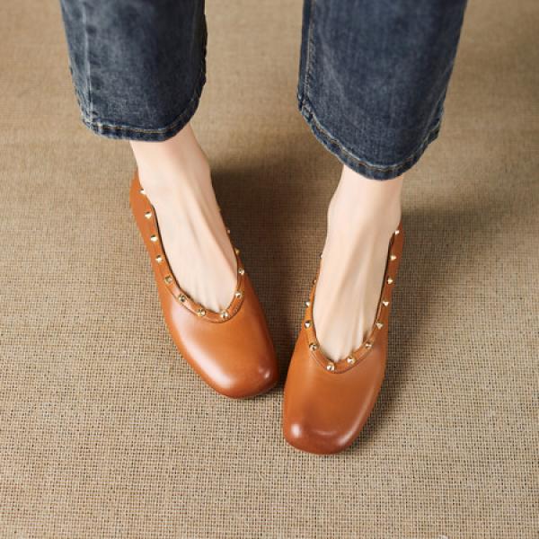 Exquisite Handcrafted Leather Women’s Shoes for Elegance(E5or76839)