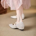 Crafted with Elegance: Luxurious Handmade Leather Women's Shoes(E5or76843)