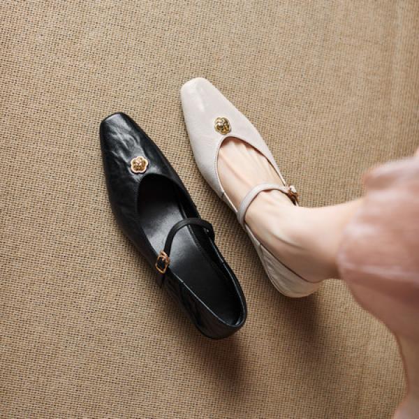 Crafted with Elegance: Luxurious Handmade Leather Women's Shoes(E5or76843)