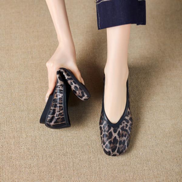 Exquisite Handcrafted Leather Women's Shoes for Elegance(E5or76850)