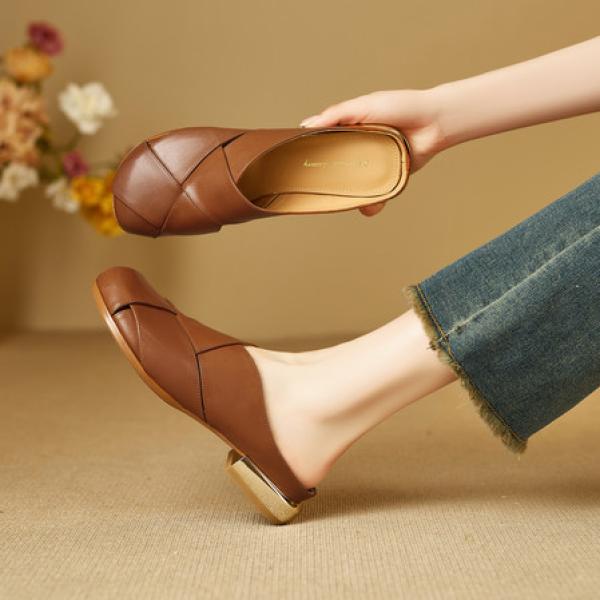 Handcrafted Luxury Leather Women's Shoes - Timeless Elegance(E5or76872)