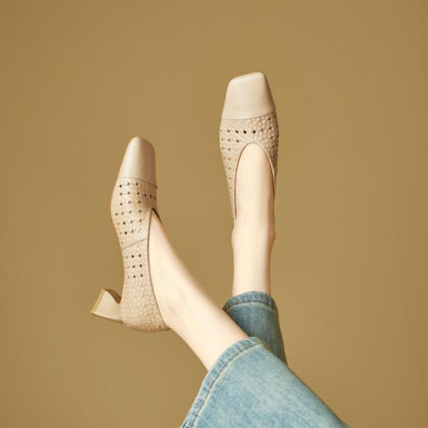 Elegant Handcrafted Genuine Leather Women’s Shoes - Luxurious Quality(E5or76876)