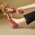 Elegant Handcrafted Genuine Leather Women’s Shoes - Luxurious Quality(E5or76876)