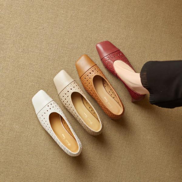 Elegant Handcrafted Genuine Leather Women’s Shoes - Luxurious Quality(E5or76876)