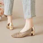 Exquisite Handcrafted Leather Women's Shoes for Elegance(E5or76868)