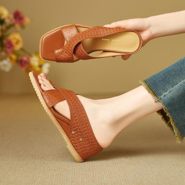 Handcrafted Leather Women's Shoes: Elegance Redefined(E5or79213)