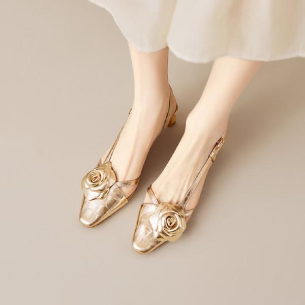 Handcrafted Luxe Leather Women's Shoes: Elegance in Every Stitch(E5or71813828)