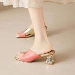 Genuine Leather Handmade Women's Shoes: Luxurious Elegance Crafted(E5or76895)