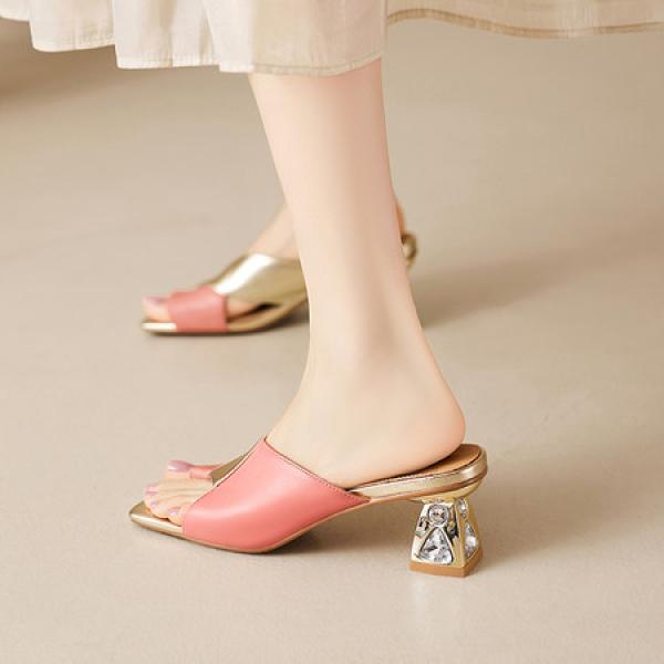 Genuine Leather Handmade Women's Shoes: Luxurious Elegance Crafted(E5or76895)