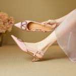 Luxurious Handmade Leather Women's Shoes(E5or76899)