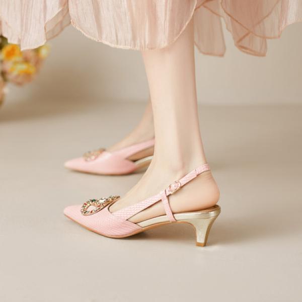 Elegant Handcrafted Genuine Leather Women's Shoes of Luxury Quality(E5or71825850)