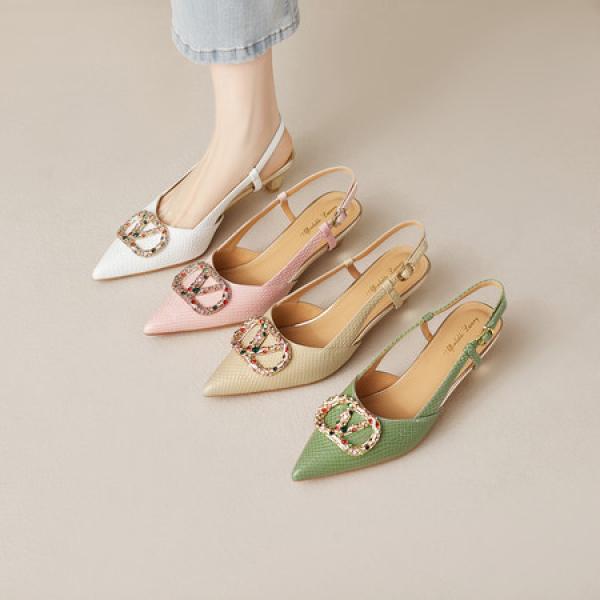 Elegant Handcrafted Genuine Leather Women's Shoes of Luxury Quality(E5or71825850)