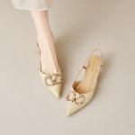 Elegant Handcrafted Genuine Leather Women's Shoes of Luxury Quality(E5or71825850)