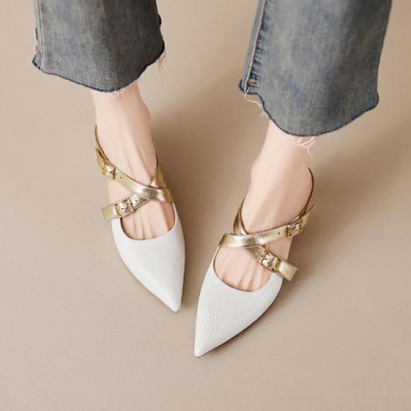 Handcrafted Luxury Leather Women's Shoes, Exquisite Quality(E5or76907)