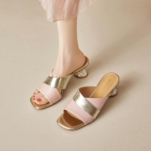 Luxurious Handcrafted Leather Women's Shoes with Elegant Craftsmanship(E5or76913)