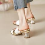 Luxurious Handcrafted Leather Women's Shoes with Elegant Craftsmanship(E5or76913)