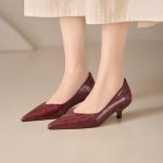 Elegant Handcrafted Leather Women's Shoes of Luxury Quality(E5or76943)