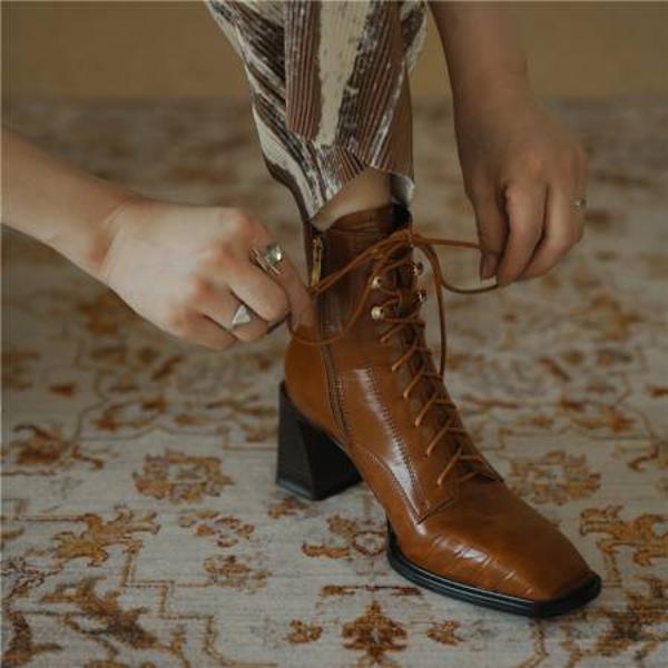 Handcrafted Genuine Leather Women's Shoes: Elevate Your Elegance with Luxurious Quality(E6haodian330-1)