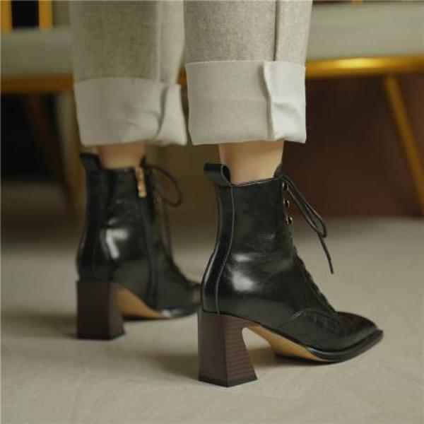 Handcrafted Genuine Leather Women's Shoes: Elevate Your Elegance with Luxurious Quality(E6haodian330-1)