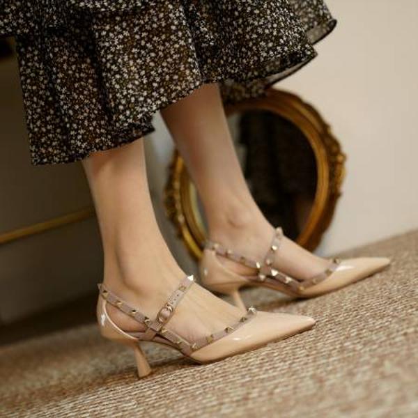 Elegant Handmade Leather Women's Shoes: Exquisite Craftsmanship.(E6haodianX837)