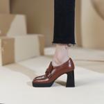 Elegant Handcrafted Leather Women's Shoes of Luxury(E6haodianA802)