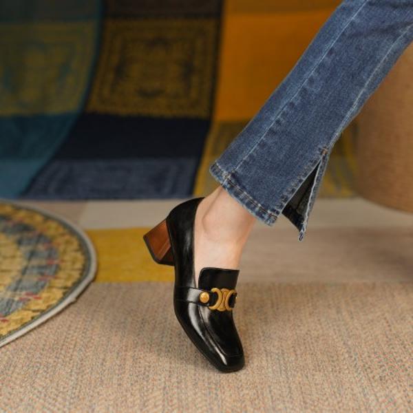 Handcrafted Luxury Leather Women's Shoes - Exquisite Quality & Elegance(E6haodiank11-1)