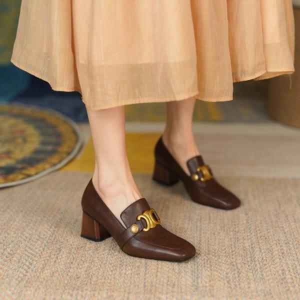 Handcrafted Luxury Leather Women's Shoes - Exquisite Quality & Elegance(E6haodiank11-1)