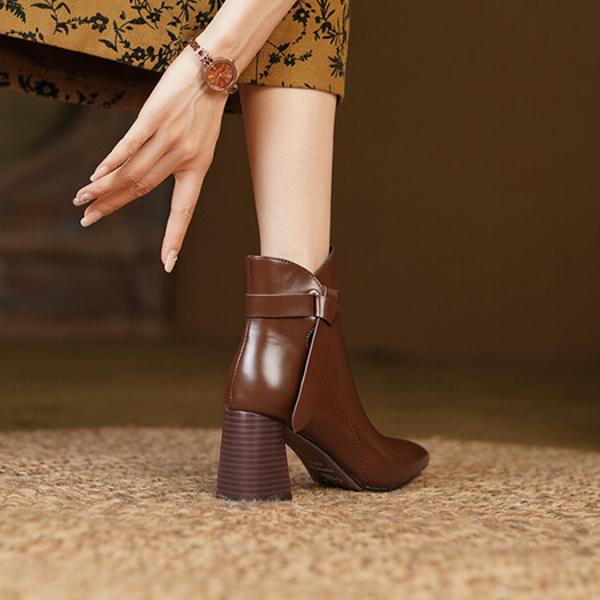 Handcrafted Luxurious Leather Women’s Shoes for Elegance(E6haodianS379)