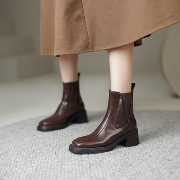 Elegant Handmade Leather Women's Shoes: Luxury Craftsmanship(E6haodianX131)