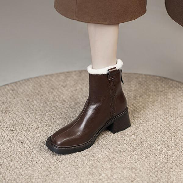 Handcrafted Luxury Leather Women's Shoes with Elegance and Quality(E6haodianB166)